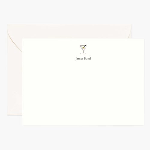 Food & Drink Personalized Stationery  - Martini