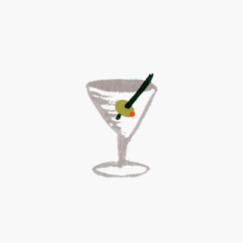 Alternative view of Food & Drink Personalized Stationery  - Martini