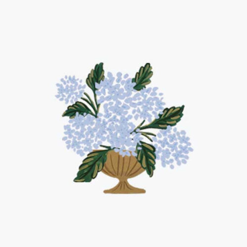 Alternative view of Floral Personalized Stationery  - Hydrangea Vase
