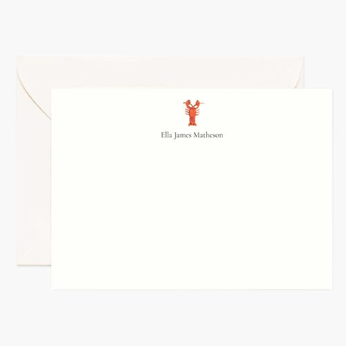 Animals Personalized Stationery  - Lobster