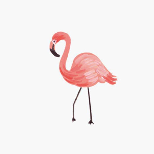 Alternative view of Animals Personalized Stationery  - Flamingo