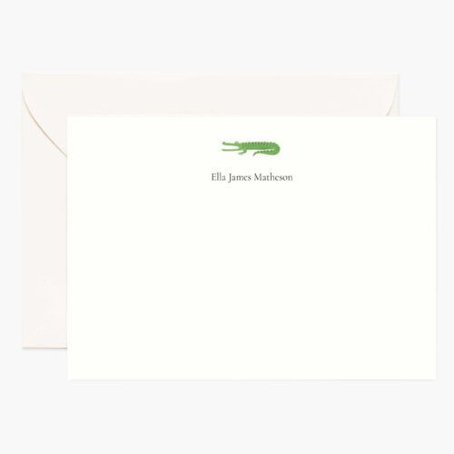 Animals Personalized Stationery  - Alligator