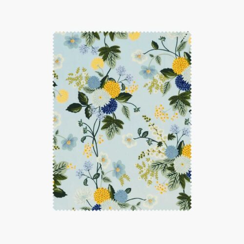 Dahlia Rayon Fabric - Blue