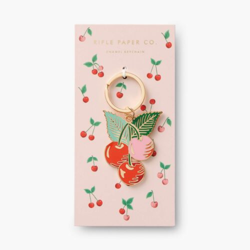 Alternative view of Enamel Keychain - Cherries