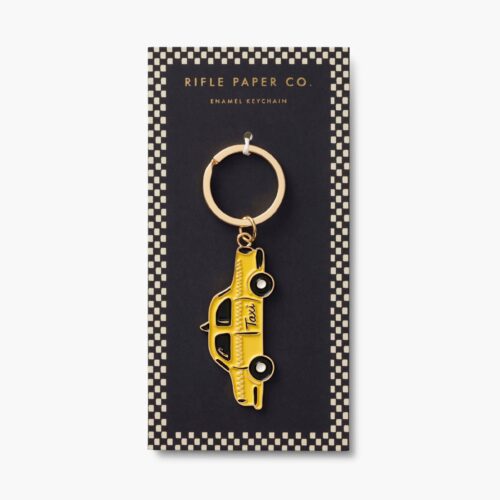 Alternative view of Enamel Keychain - Taxi