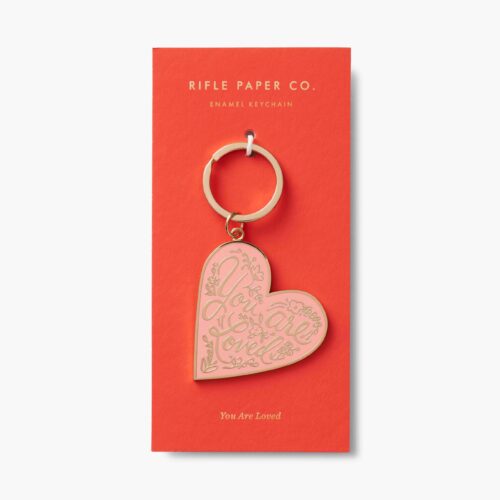 Alternative view of Enamel Keychain - You Are Loved