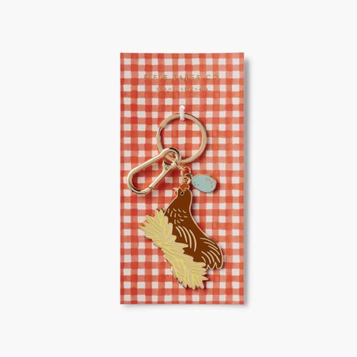 Alternative view of Enamel Keychain - Chicken