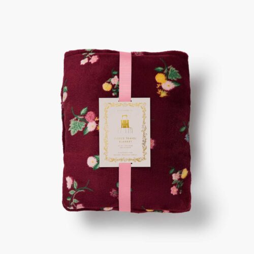 Travel Fleece Blanket - Ditsy Dahlia