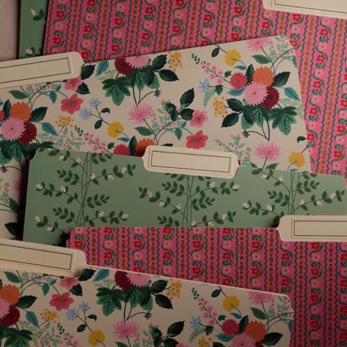 Alternative view of Assorted File Folders - Dahlia