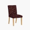 Lorraine Dining Chair - Ditsy Dahlia Burgundy