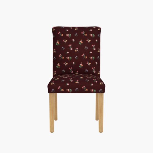Alternative view of Lorraine Dining Chair - Ditsy Dahlia Burgundy