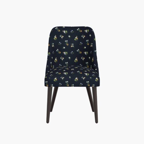 Alternative view of Clare Dining Chair - Ditsy Dahlia Navy