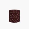 Billie Ottoman - Ditsy Dahlia Burgundy