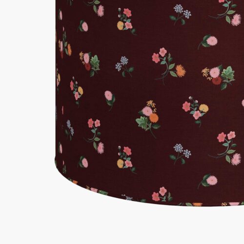 Alternative view of Billie Ottoman - Ditsy Dahlia Burgundy