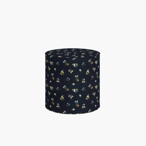 Billie Ottoman - Ditsy Dahlia Navy