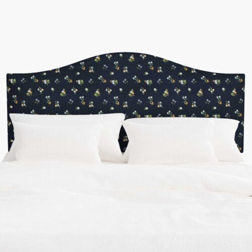 Mayfair Headboard - Ditsy Dahlia Navy