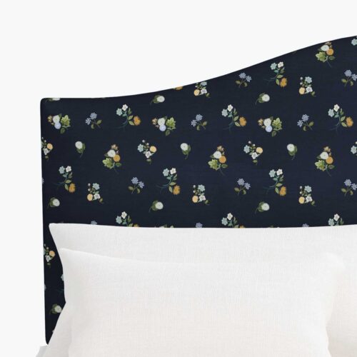 Alternative view of Mayfair Headboard - Ditsy Dahlia Navy