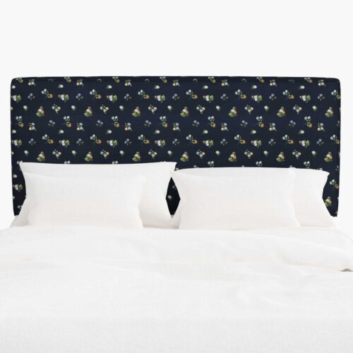 Elly Headboard - Ditsy Dahlia Navy