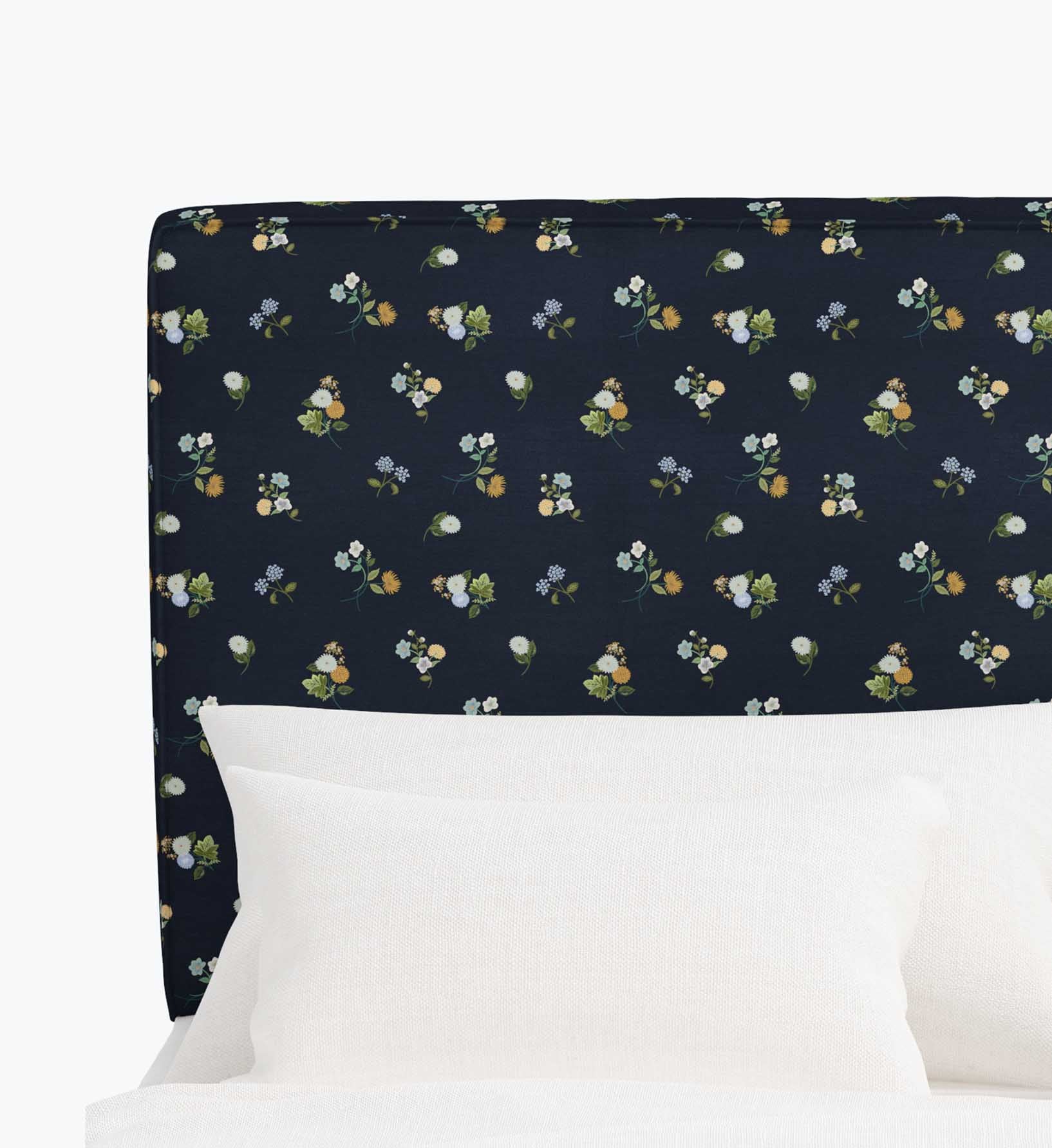 Elly Headboard - Ditsy Dahlia Navy - Image 2