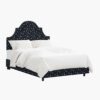 Marion Bed - Ditsy Dahlia Navy