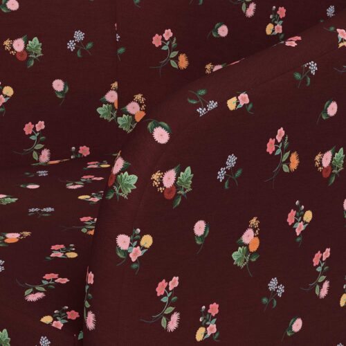 Alternative view of Pembroke Swivel Chair - Ditsy Dahlia Burgundy