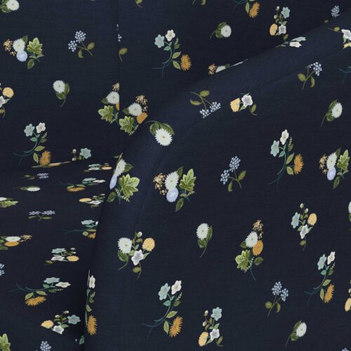 Alternative view of Pembroke Swivel Chair - Ditsy Dahlia Navy
