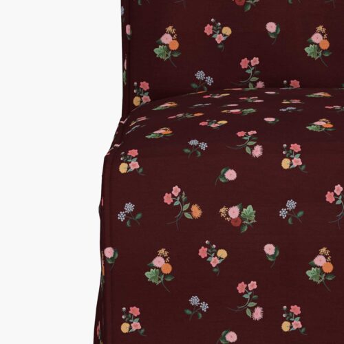 Alternative view of Frances Slipcover - Ditsy Dahlia Burgundy