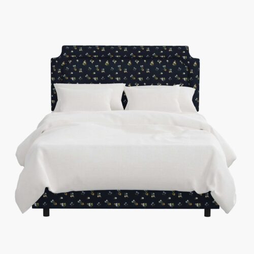 Alternative view of Hampton Bed - Ditsy Dahlia Navy