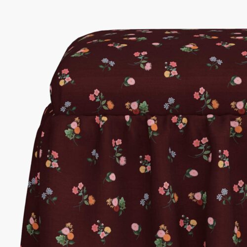 Alternative view of Surrey Dining Bench - Ditsy Dahlia Burgundy