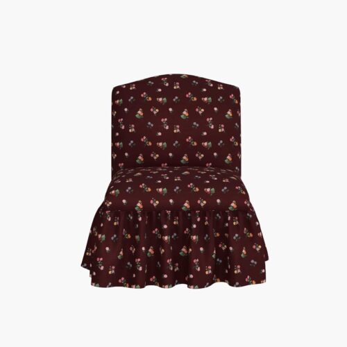 Alternative view of Edie Slipper Chair - Ditsy Dahlia Burgundy
