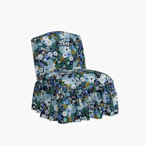 Edie Slipper Chair - Garden Party Blue