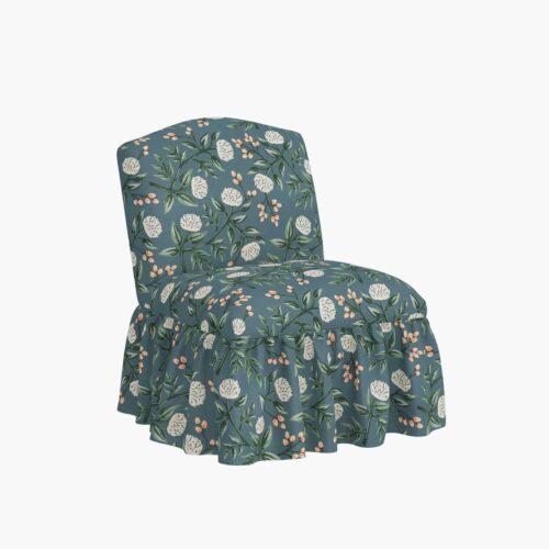 Edie Slipper Chair - Peonies
