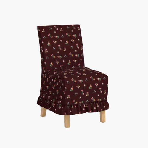 Louise Slipcover - Ditsy Dahlia Burgundy