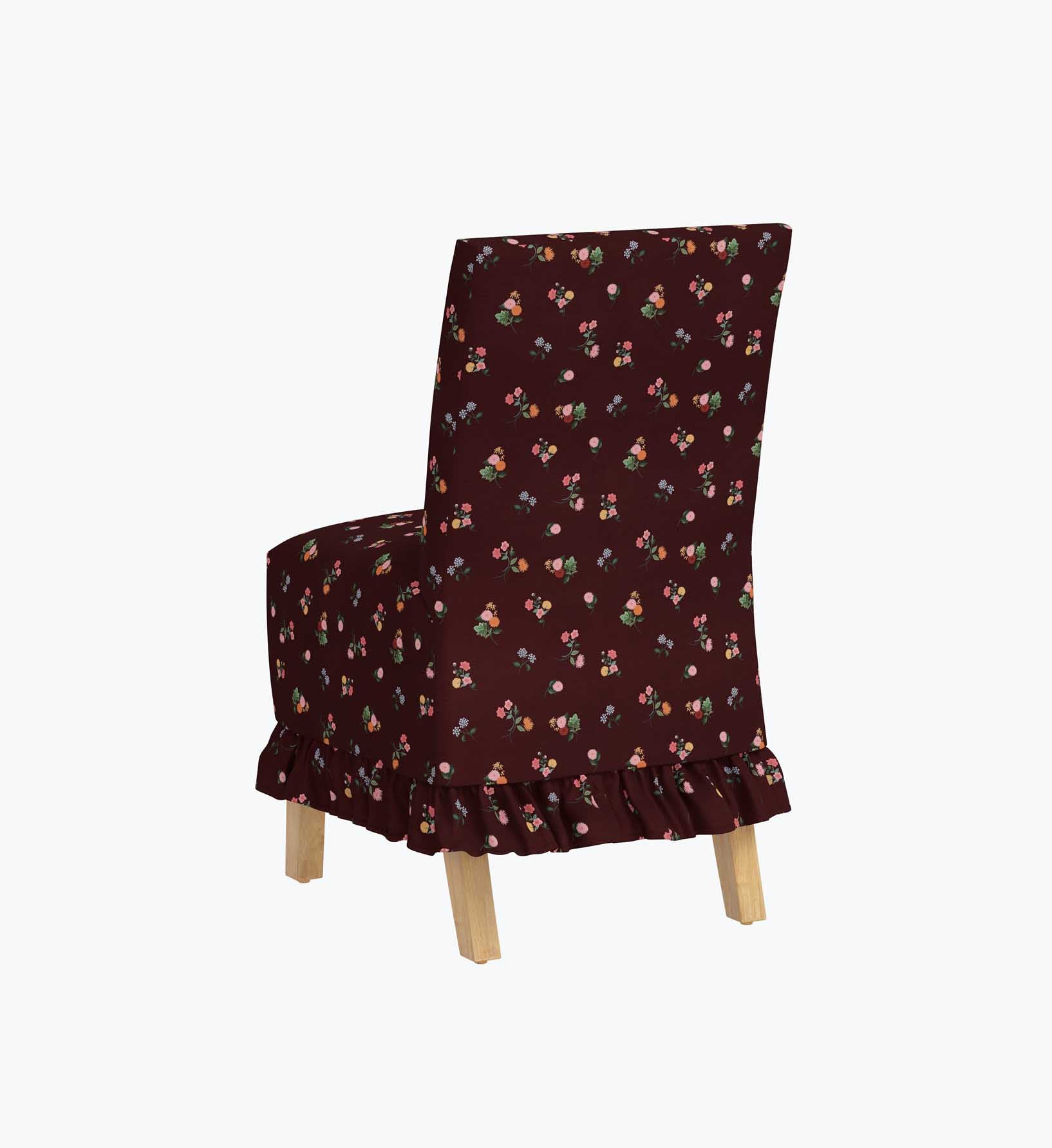 Louise Slipcover - Ditsy Dahlia Burgundy - Image 4