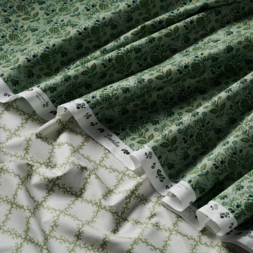 Alternative view of Artichoke Cotton Metallic Fabric - Sage