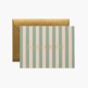 Cabana Stripe Birthday Card - Single Card
