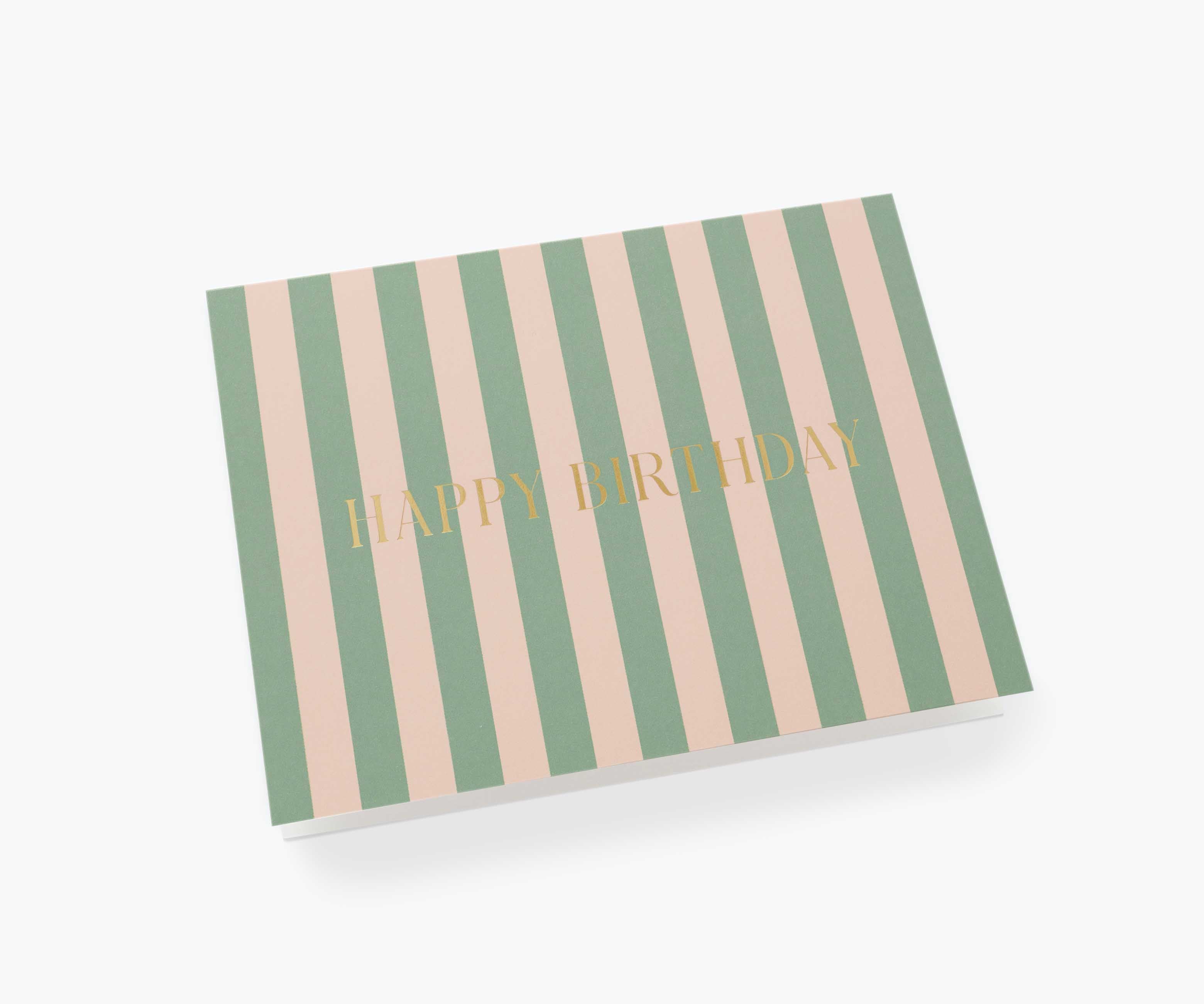 Cabana Stripe Birthday Card - Single Card - Image 2