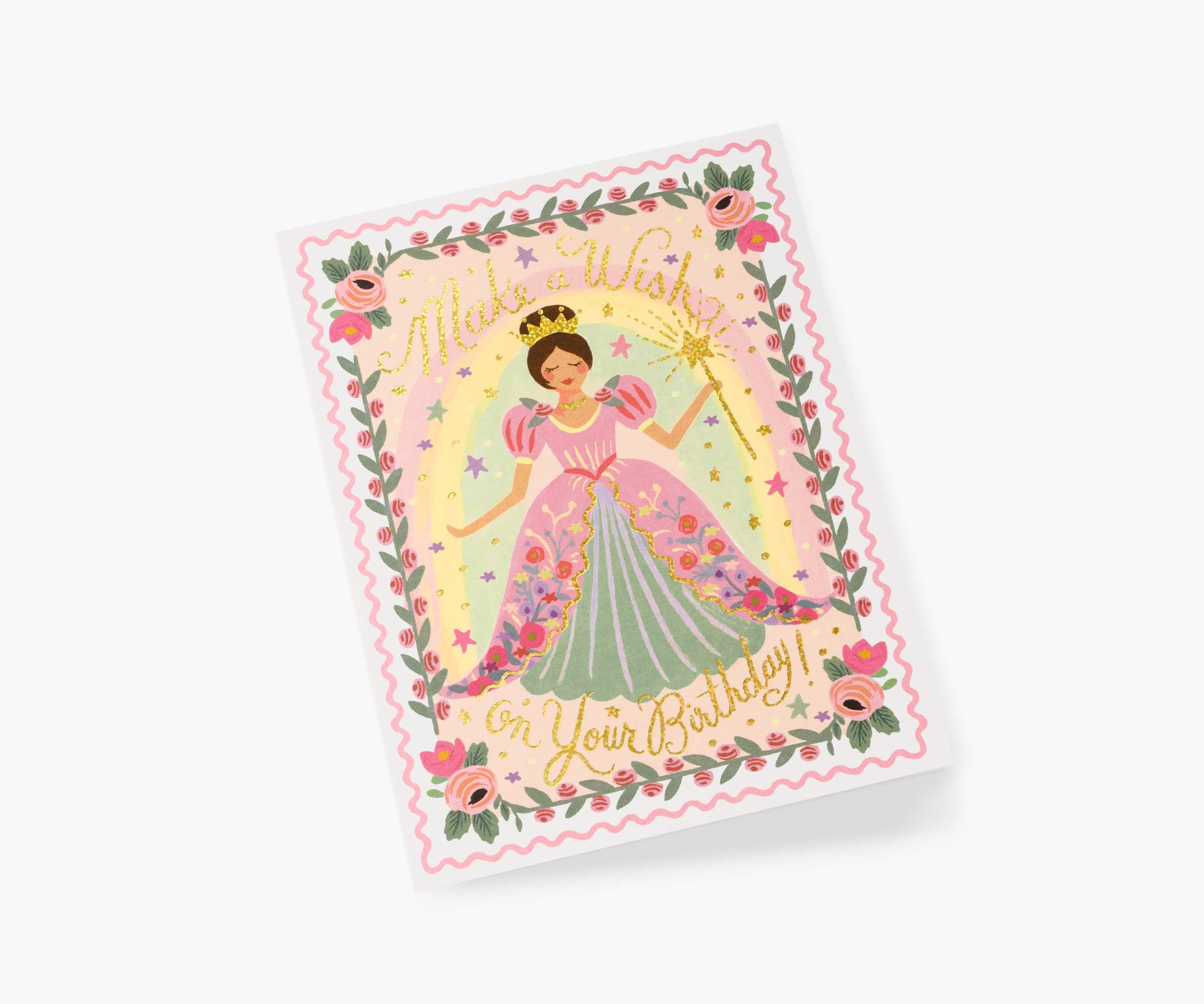 Princess Birthday Card - Single Card - Image 2