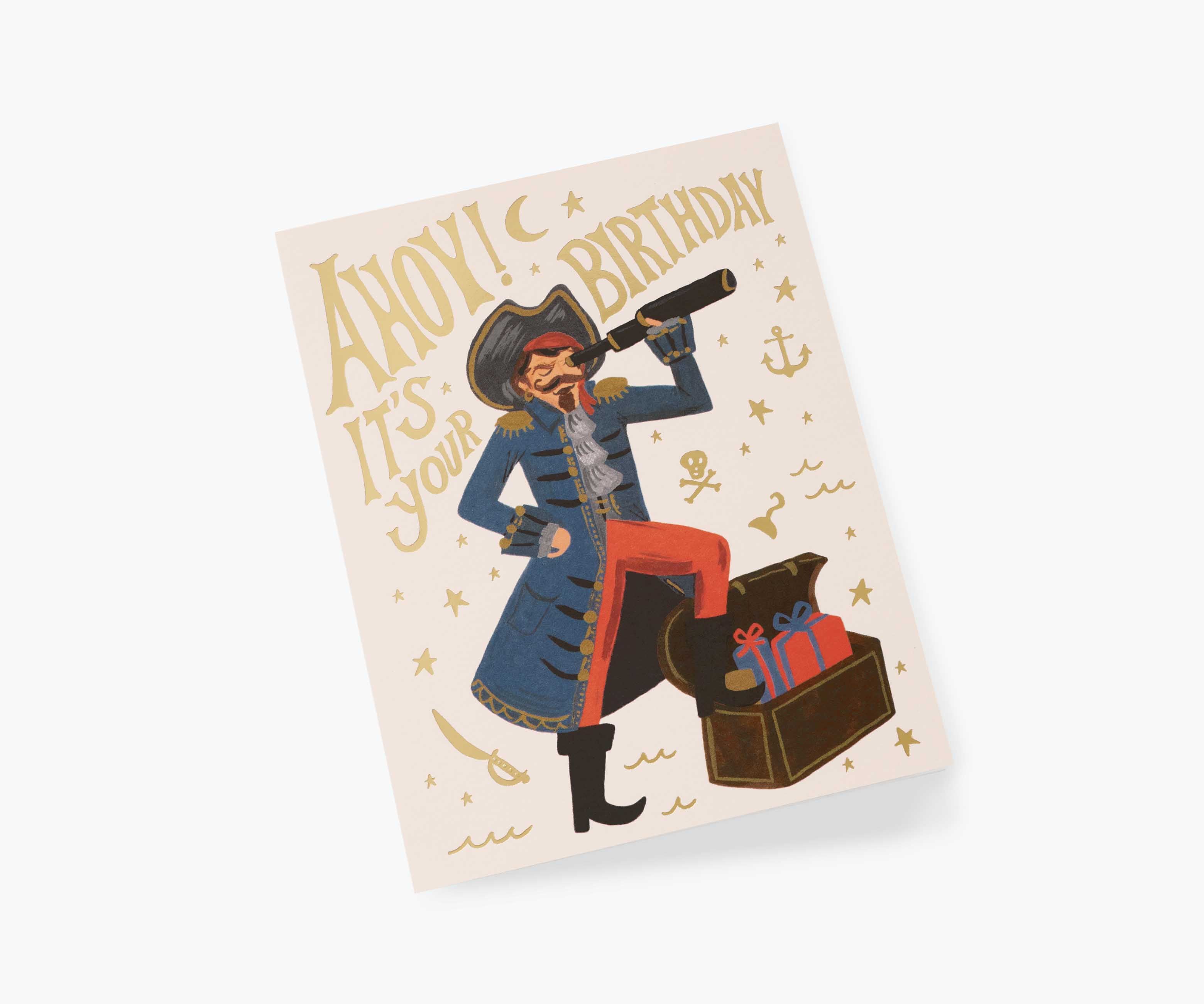 Pirate Birthday Card - Single Card - Image 2