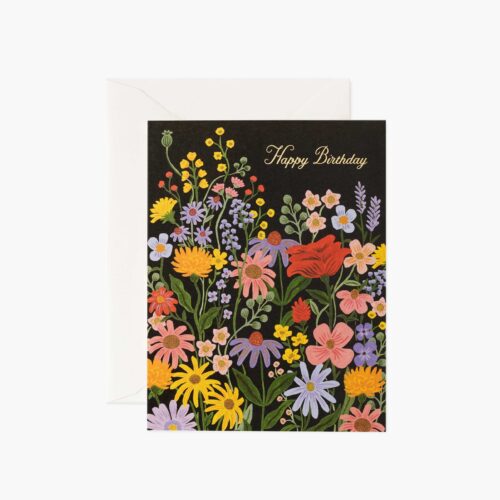 Prairie Garden Birthday Card - Single Card