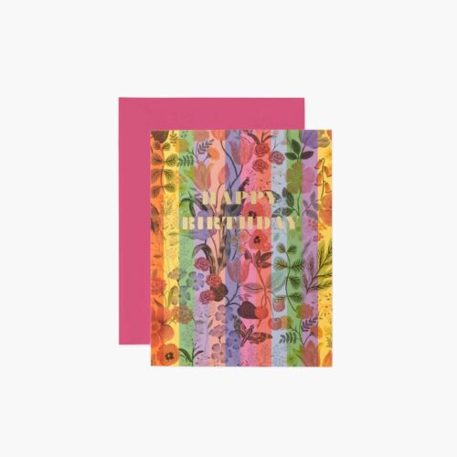 Kaleidoscope Birthday Card - Single Card