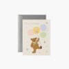 First Birthday Bear Birthday Card - Single Card