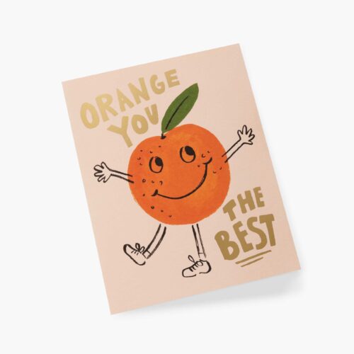 Alternative view of Orange You The Best Love & Friendship Card - Single Card