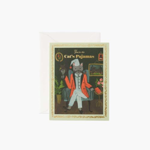 You're the Cat's Pajamas Love & Friendship Card - Single Card