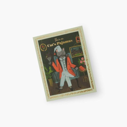 Alternative view of You're the Cat's Pajamas Love & Friendship Card - Single Card