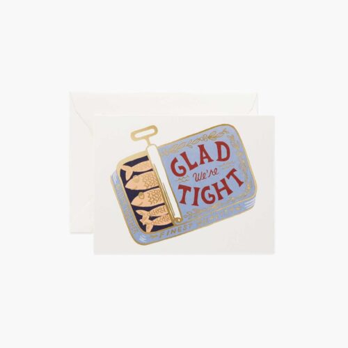 Tight as Sardines Love & Friendship Card - Single Card
