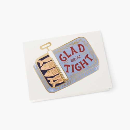 Alternative view of Tight as Sardines Love & Friendship Card - Single Card