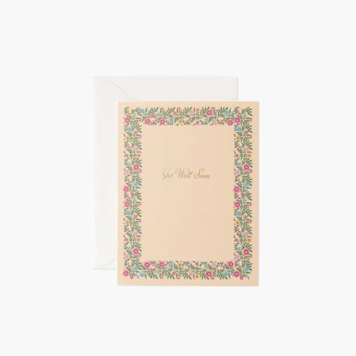 Blush Get Well Soon Sympathy Card - Single Card