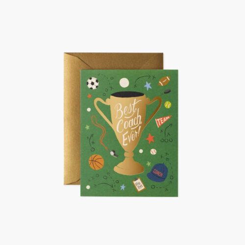 Best Coach Ever Love & Friendship Card - Single Card