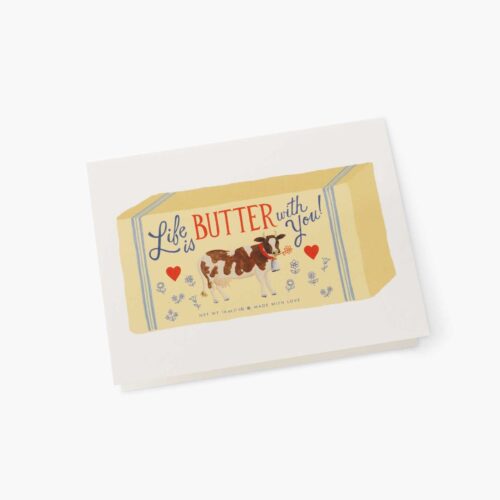 Alternative view of Life is Butter With You Love & Friendship Card - Single Card